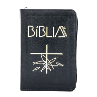 Bíblia de Aparecida - Média zíper preta
