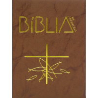 Bíblia de Aparecida - Média zíper flexível marrom