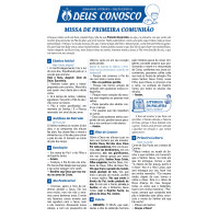 Folheto DEUS CONOSCO – MISSA DE PRIMEIRA COMUNHÃO