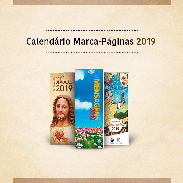 Calendário Marca-páginas 2019